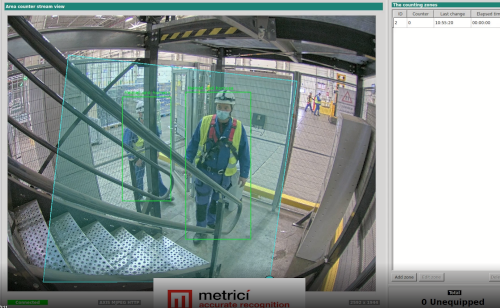 Metrici safety equipment detection