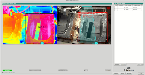 Metrici temperature reading and mold inspection