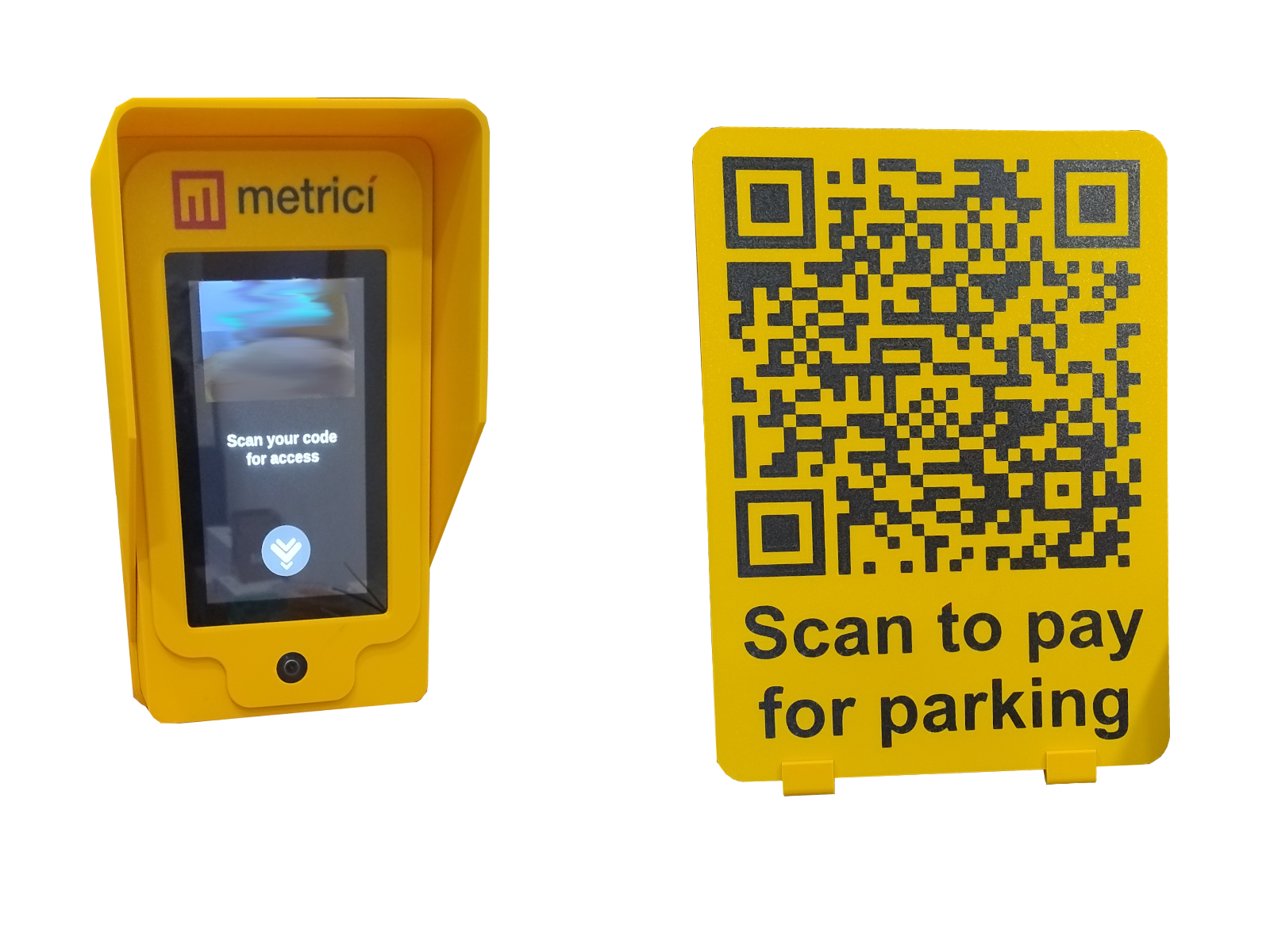 QR code access terminal
